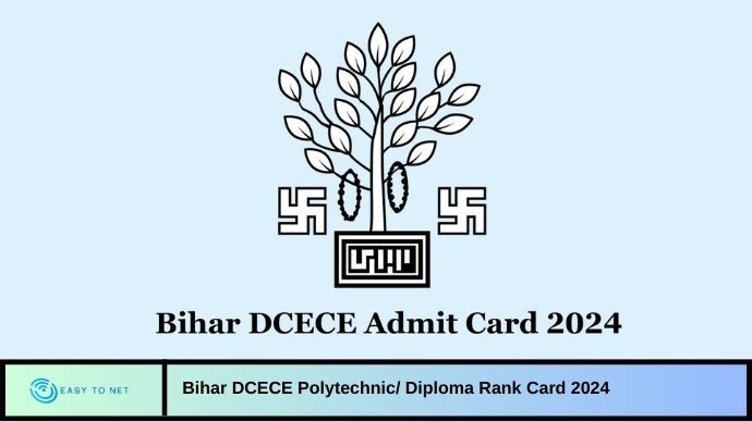 Bihar DCECE Polytechnic/ Diploma Rank Card 2024